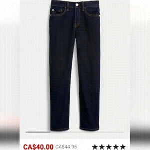 Gap Kids Regular, Straight Fit, Stretch Adjustable Waist, Jeans Size 12,…